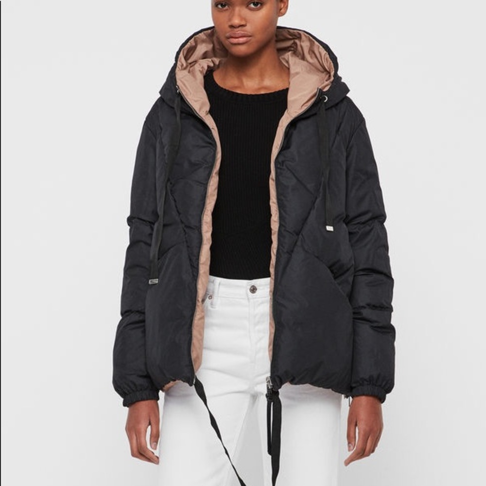 AllSaints -  NWOT - ALLIE REVERSIBLE PUFFER COAT
